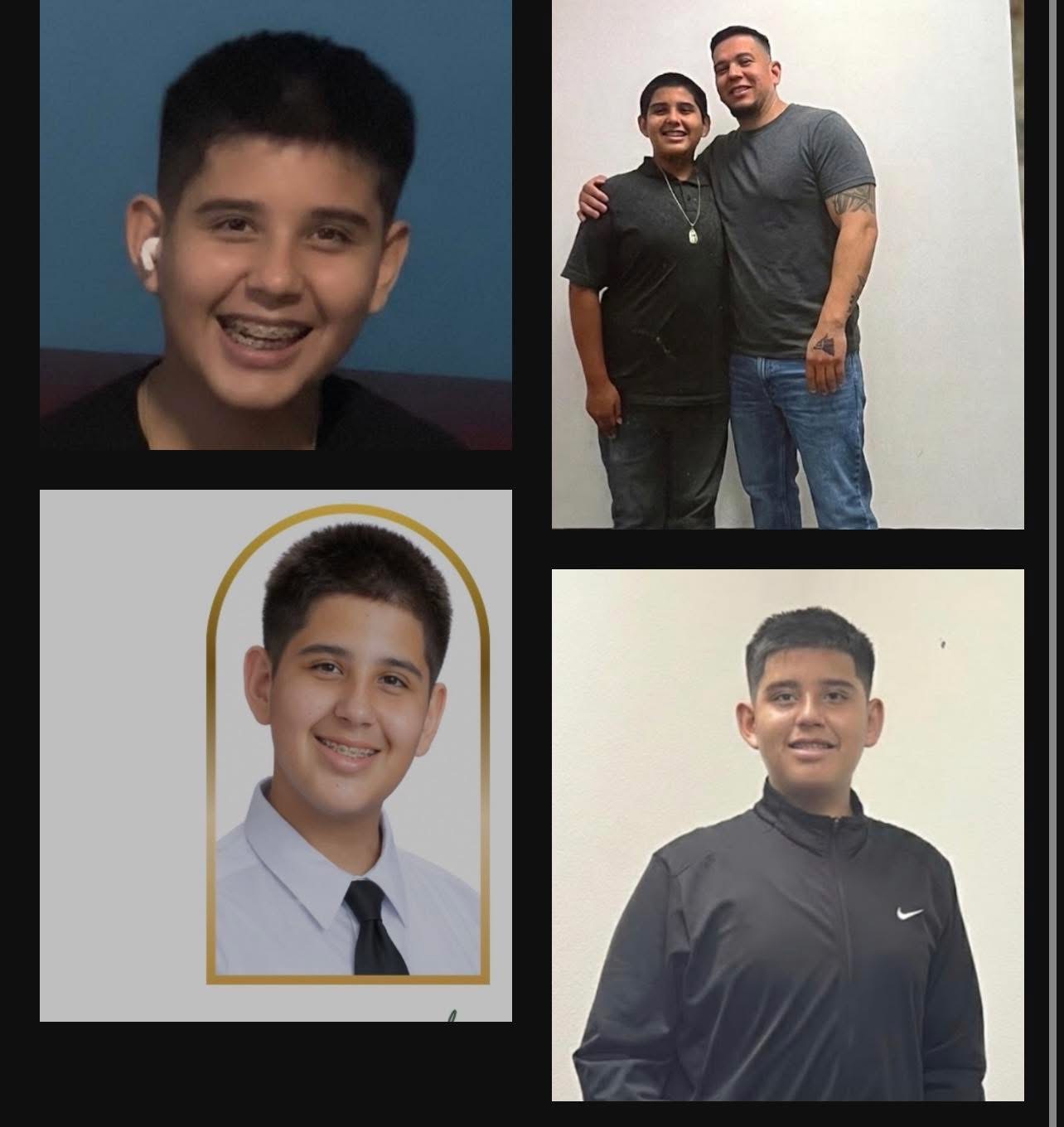Carlos with his daddy Chato